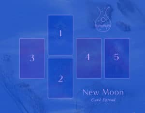 New Moon Oracle Card Spread - A 5-card spread you can include as part of your new moon practice each cycle