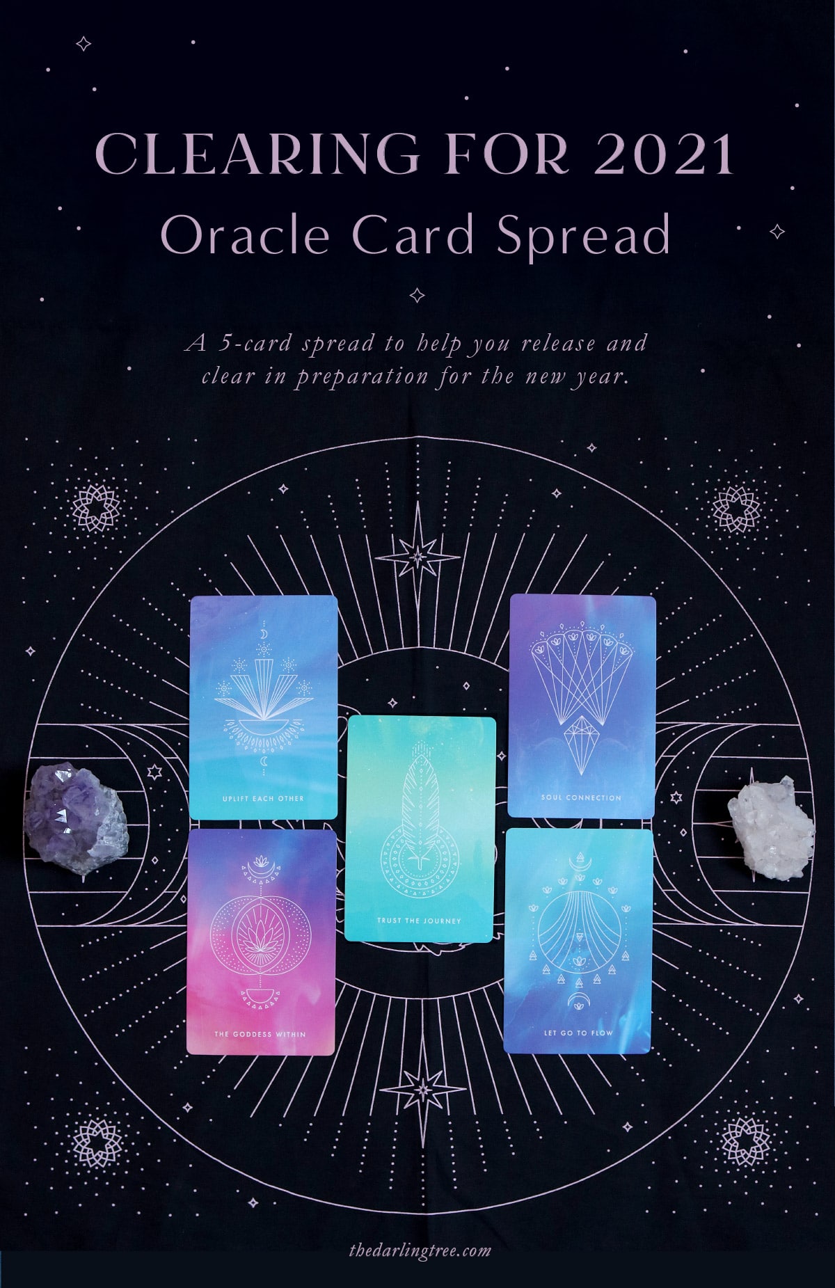 A 5-card spread to help you release and clear in preparation for the new year.