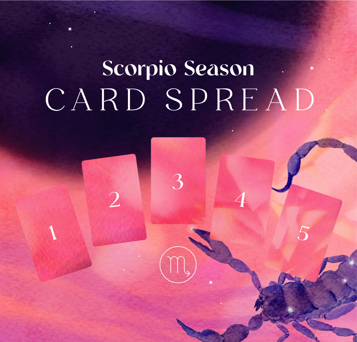 Scorpio Season Oracle Card Spread