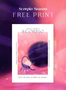 Scorpio Season Free Artwork Print Download